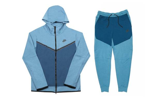 Conjunto Nike tech fleece azul claro