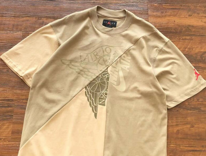Camiseta travis scott cactus jack x jordan marrom claro
