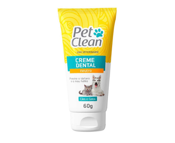 Creme Dental Pet Clean diferentes sabores para Cães e Gatos 60g